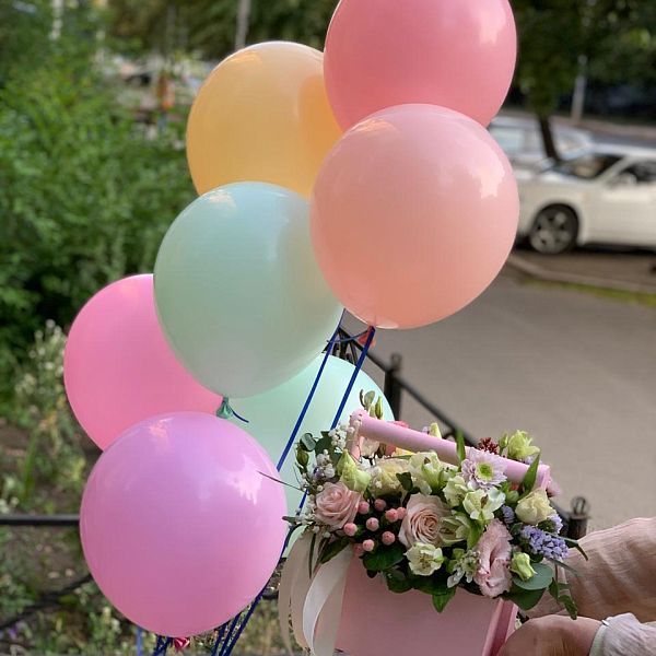 Букет Ящик макарунс