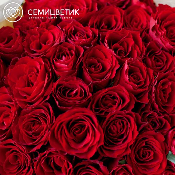 Букет из 41 красной розы 40 см (Кения)